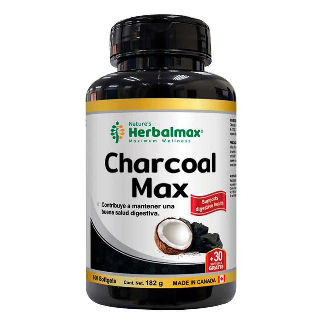 CHARCOAL MAX SOFTGELS X130 NATURES HERBALMAX