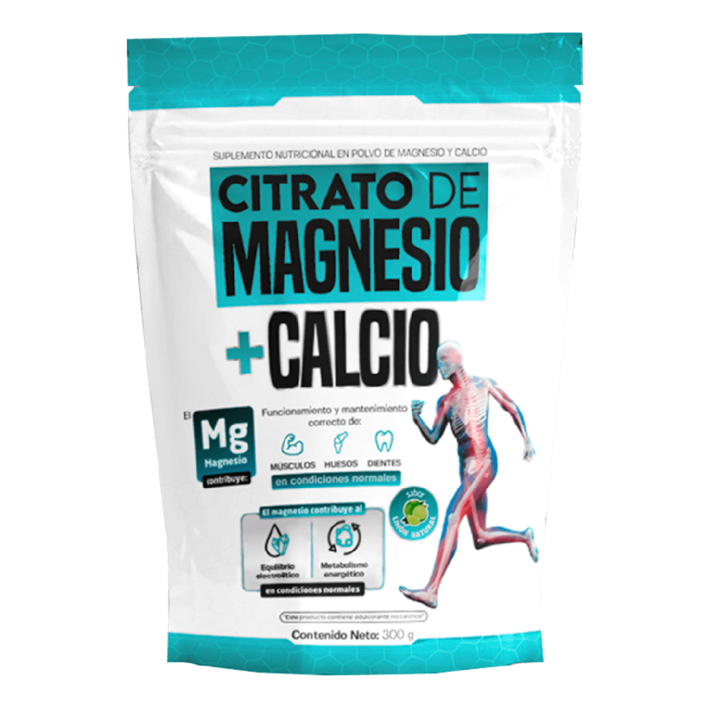 CITRATO DE MAGNESIO + CALCIO POLVO 300G QUANTUMPHARM