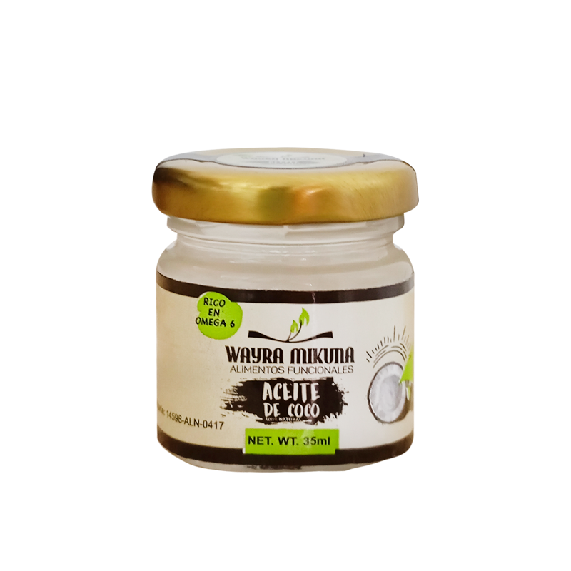 ACEITE DE COCO EXTRA VIRGEN 35ML WAYRA MIKUNA