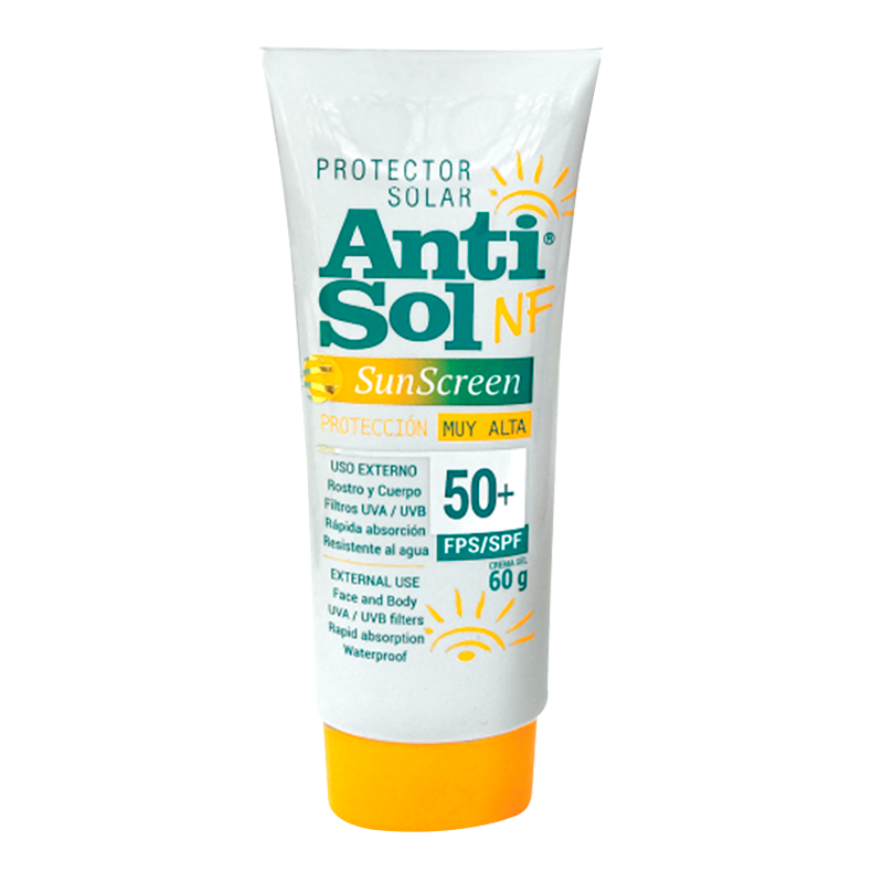 ANTISOL NF PROTECTOR SOLAR 50+ CREMA 60G NEOFARMACO