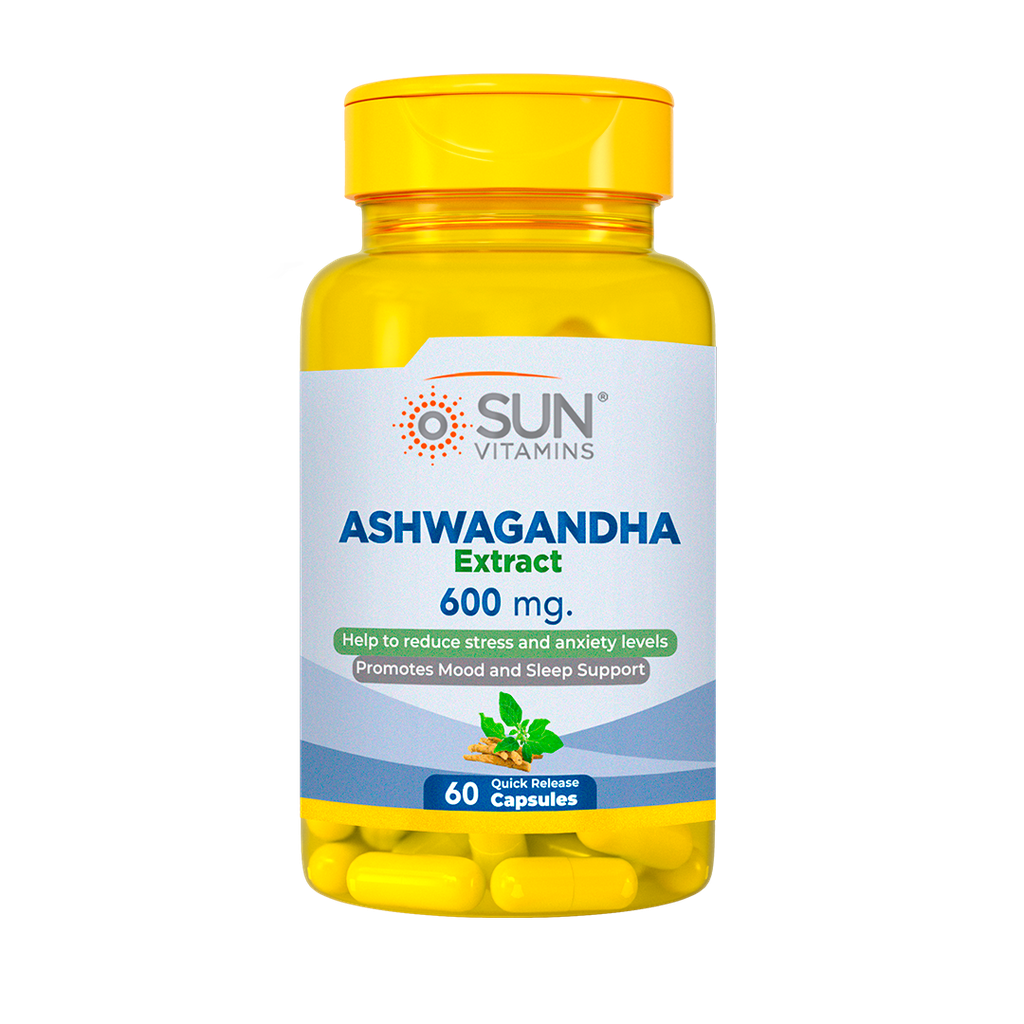 ASHWAGANDHA EXTRACT 600MG CAPSULAS X60 SUN VITAMINS