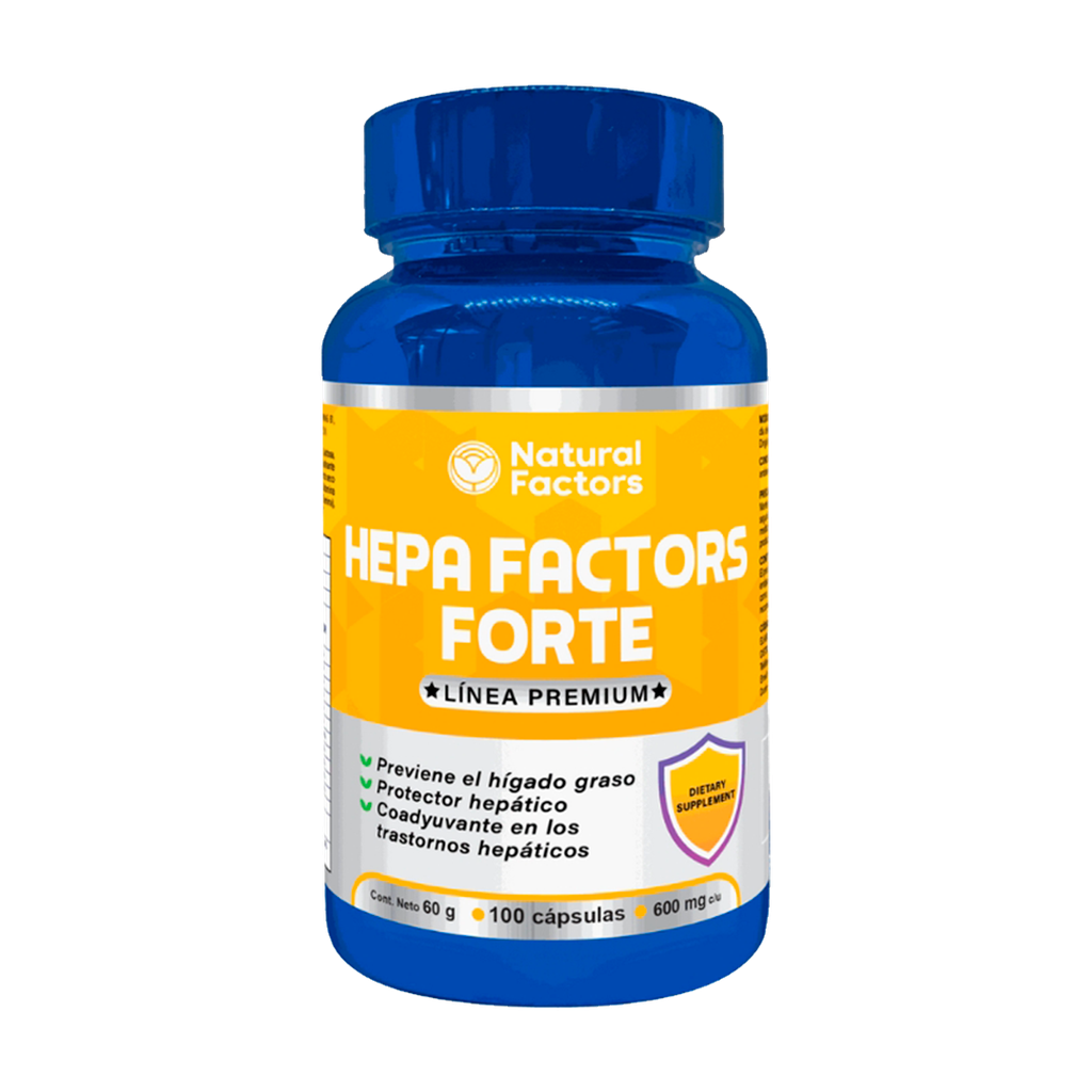 HEPA FACTORS FORTE 600MG CAPSULAS X100 NATURAL FACTORS