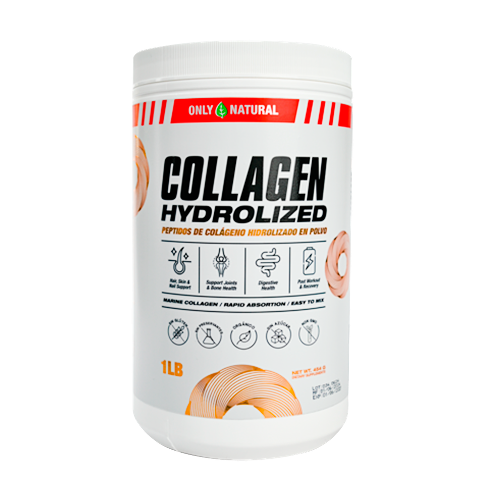 COLLLAGEN HYDROLIZED POLVO 1LB ONLY NATURAL