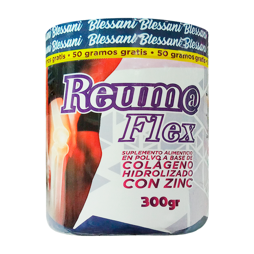 REUM@ FLEX COLAGENO HIDROLIZADO CON ZINC POLVO 300G BLESSANI