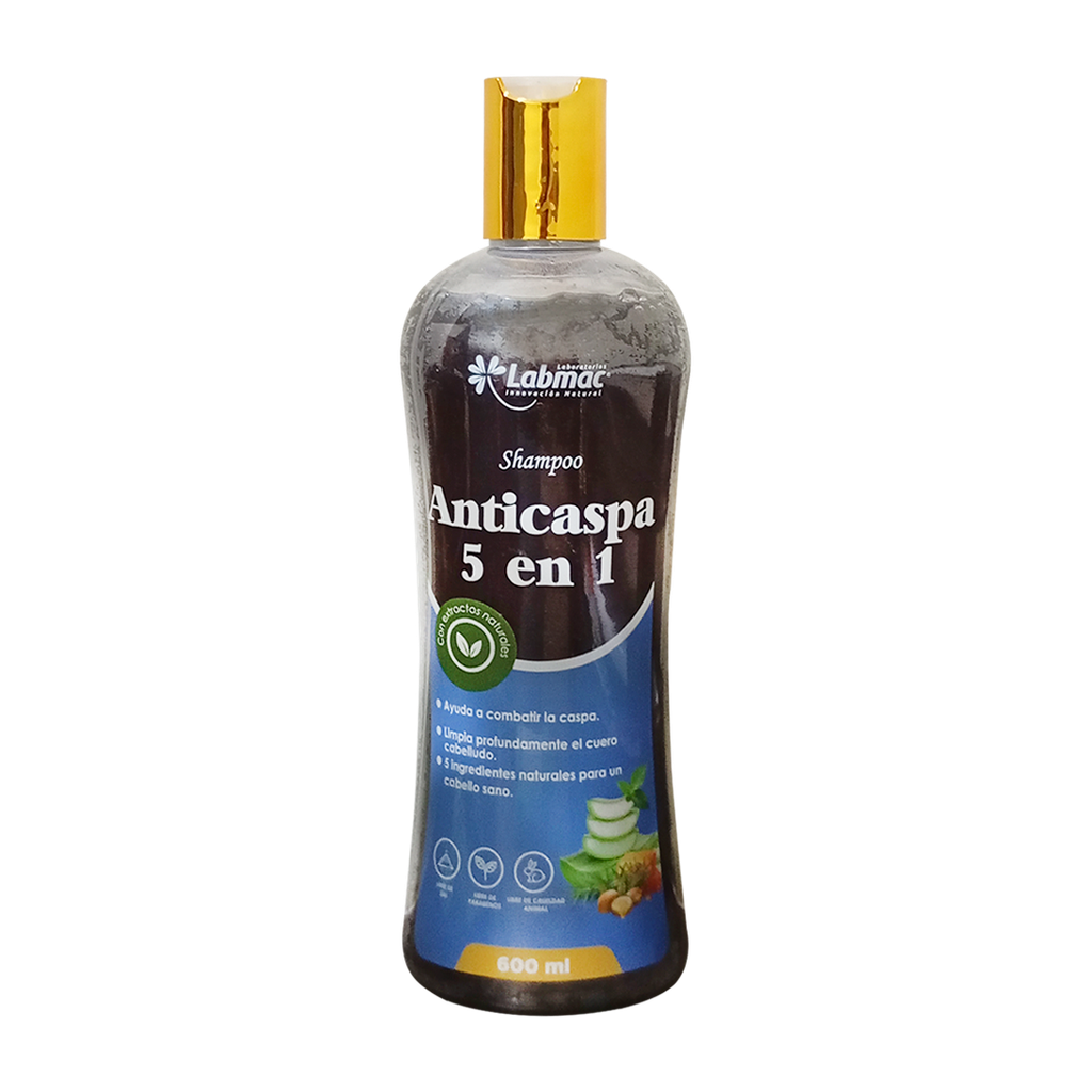 ANTICASPA 5 EN 1 SHAMPOO 600ML LABMAC