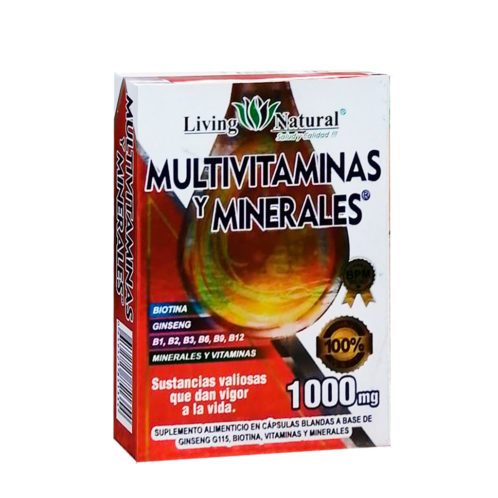 MULTIVITAMINAS Y MINERALES TABLETAS X30 LIVING NATURAL