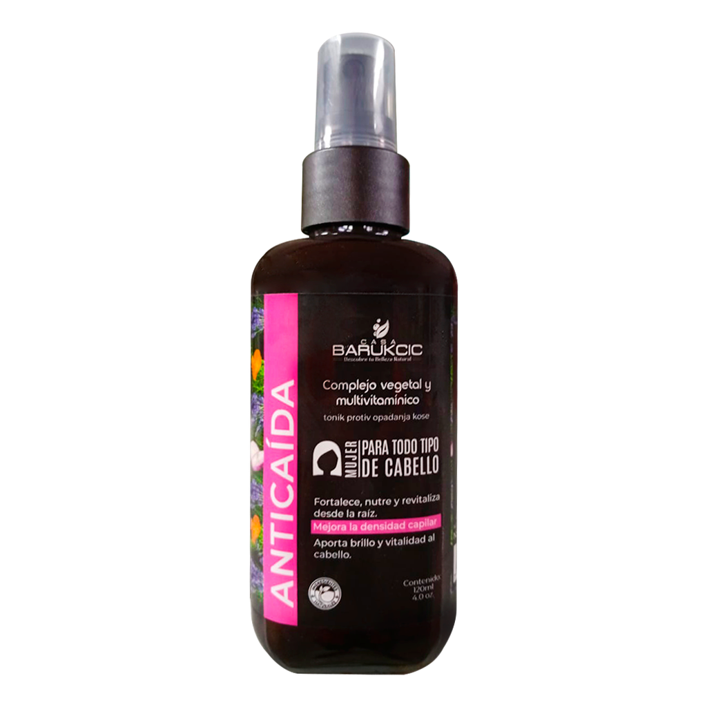 COMPLEJO VEGETAL Y MULTIVITAMINICO ANTICAIDA SPRAY 120ML CASA BARUKCIC