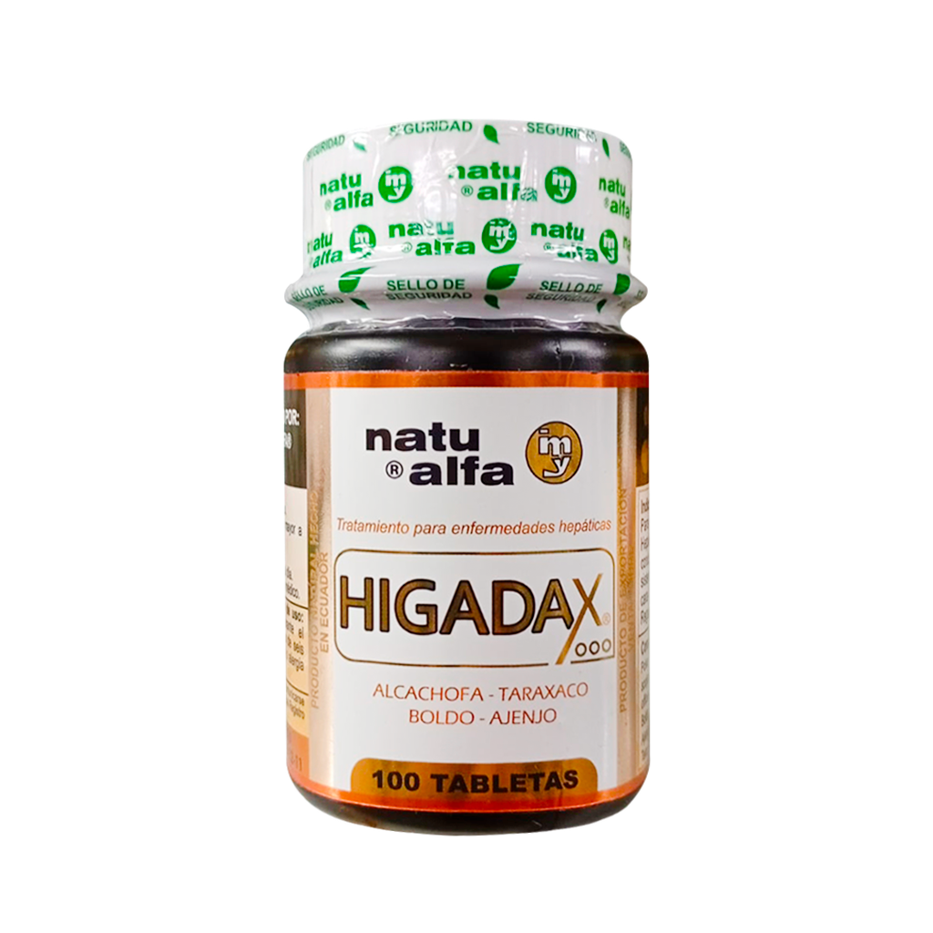HIGADAX TABLETAS X100 NATU ALFA