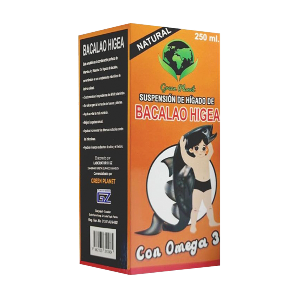 BACALAO HIGEA SUSPENSIÓN 250ML GREEN PLANET