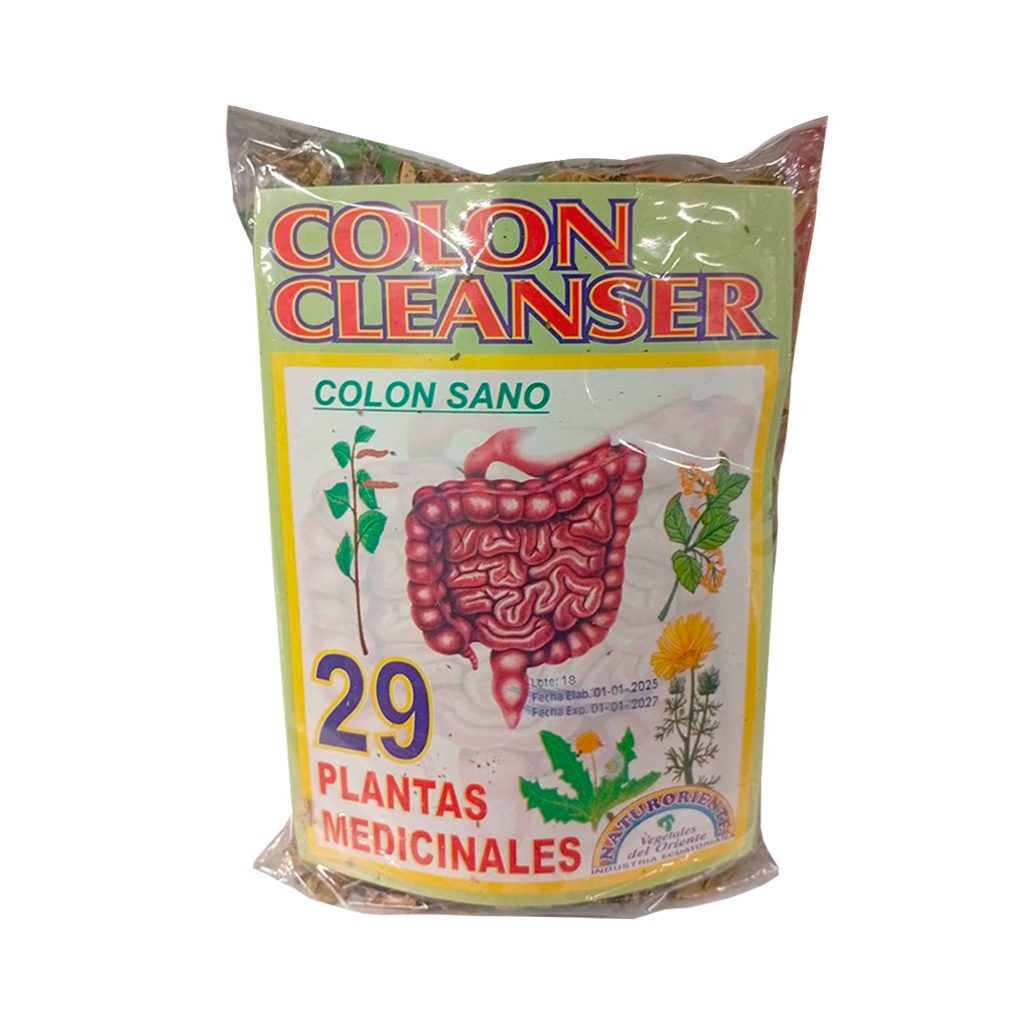 COLON CLEANSER 29 PLANTAS MEDICINALES MONTE FUNDA  80GR VEGETALES DEL ORIENTE