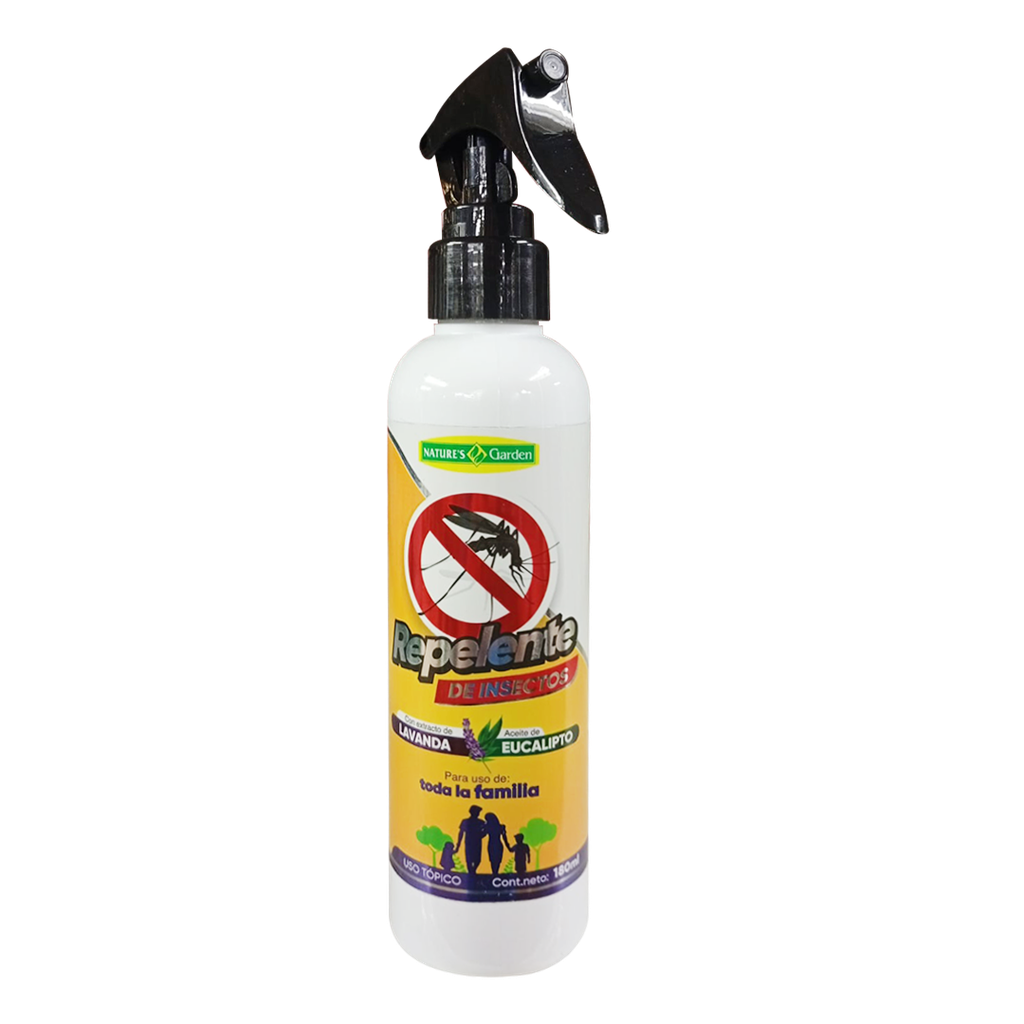REPELENTE DE INSECTOS SPRAY 180ML NATURES GARDEN
