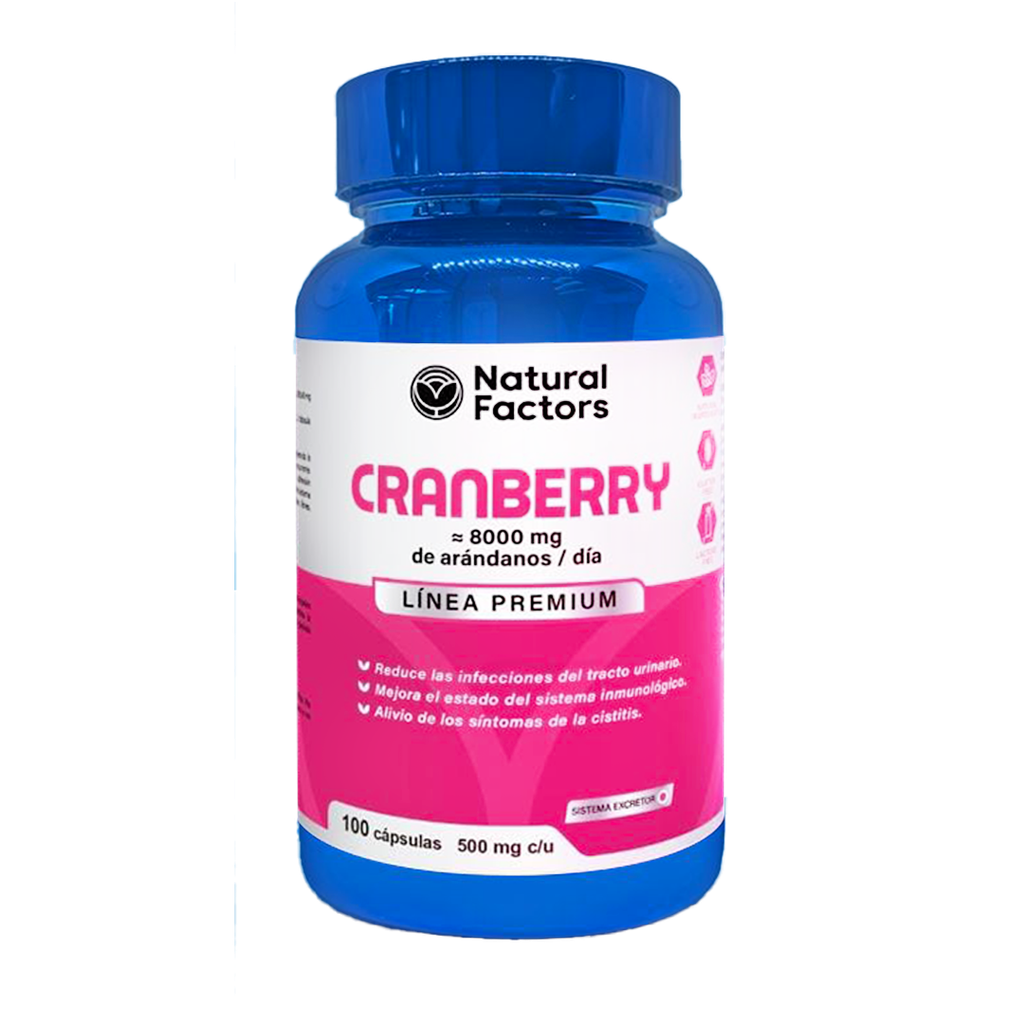 CRANBERRY 500MG CAPSULAS X100 NATURAL FACTORS