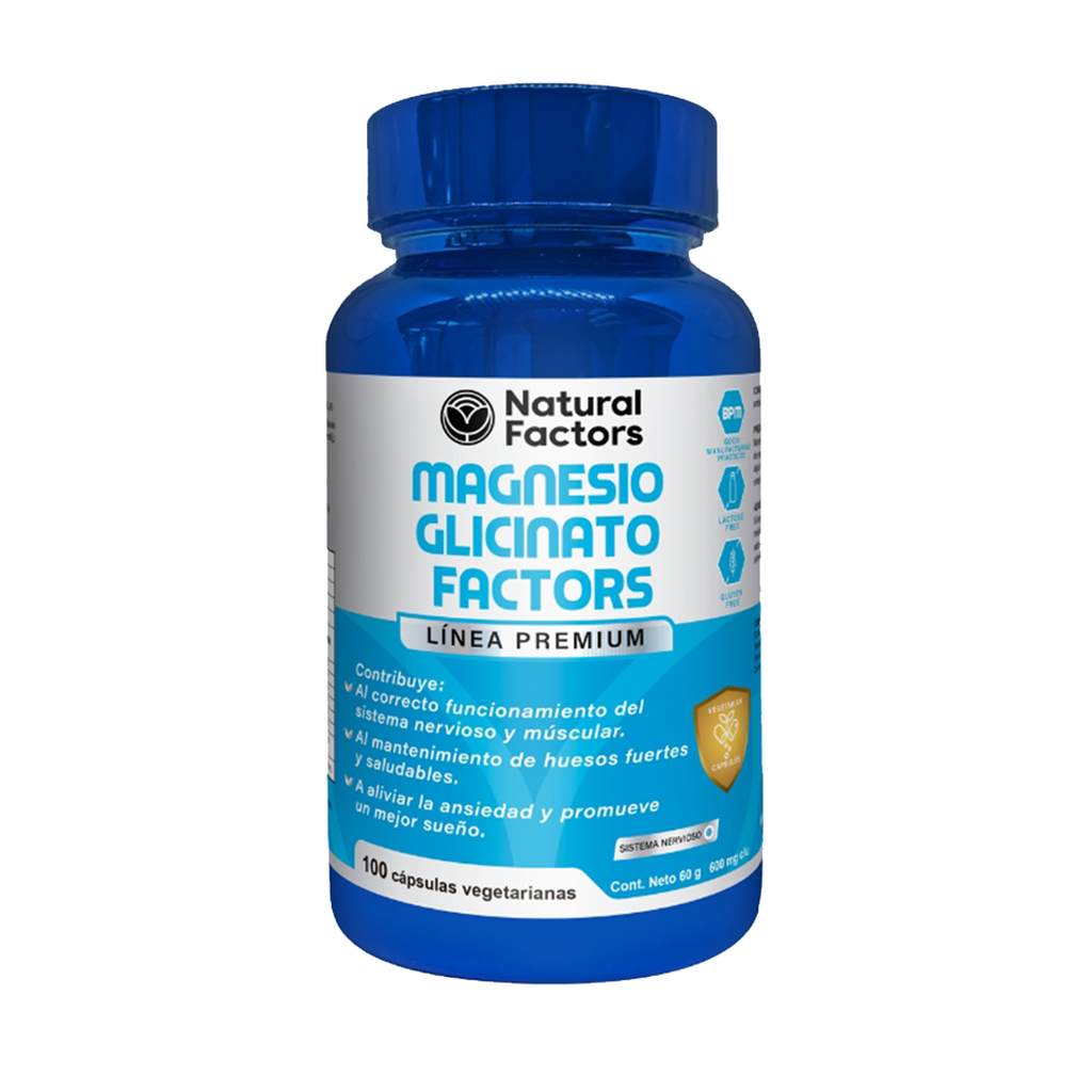 MAGNESIO GLICINATO FACTORS CAPSULAS X100 NATURAL FACTORS