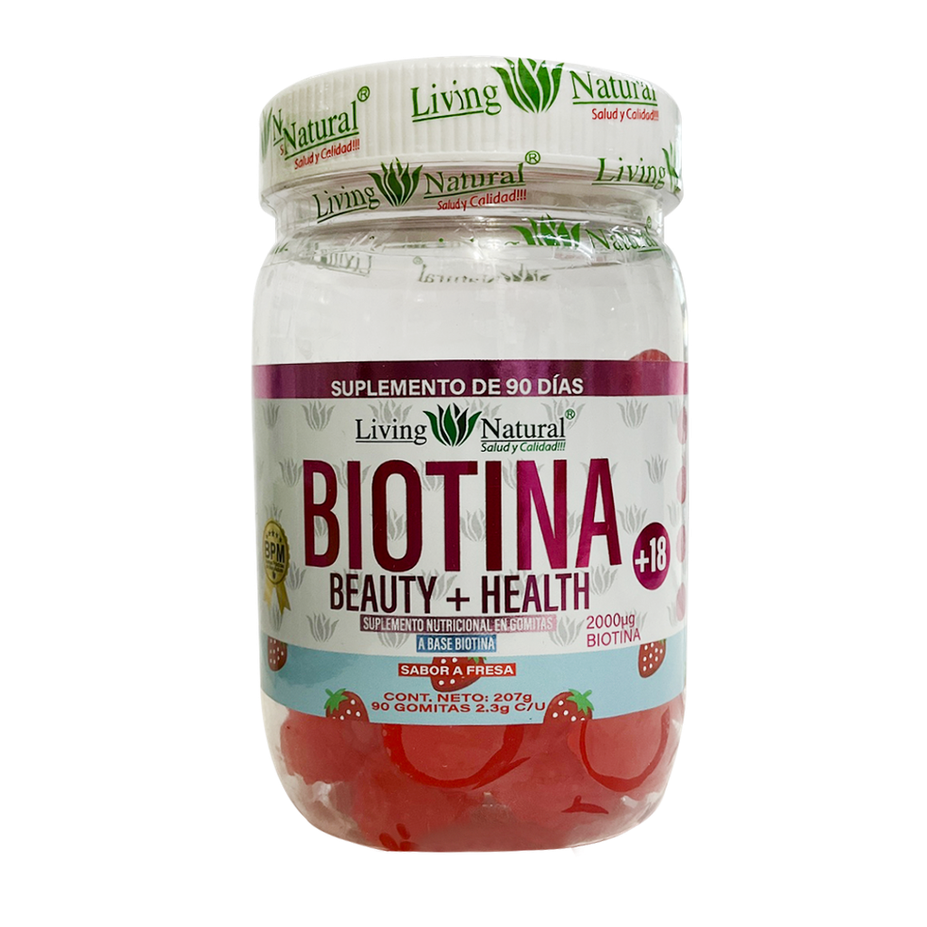 BIOTINA BEAUTY + HEALTH GOMITAS X90 LIVING NATURAL