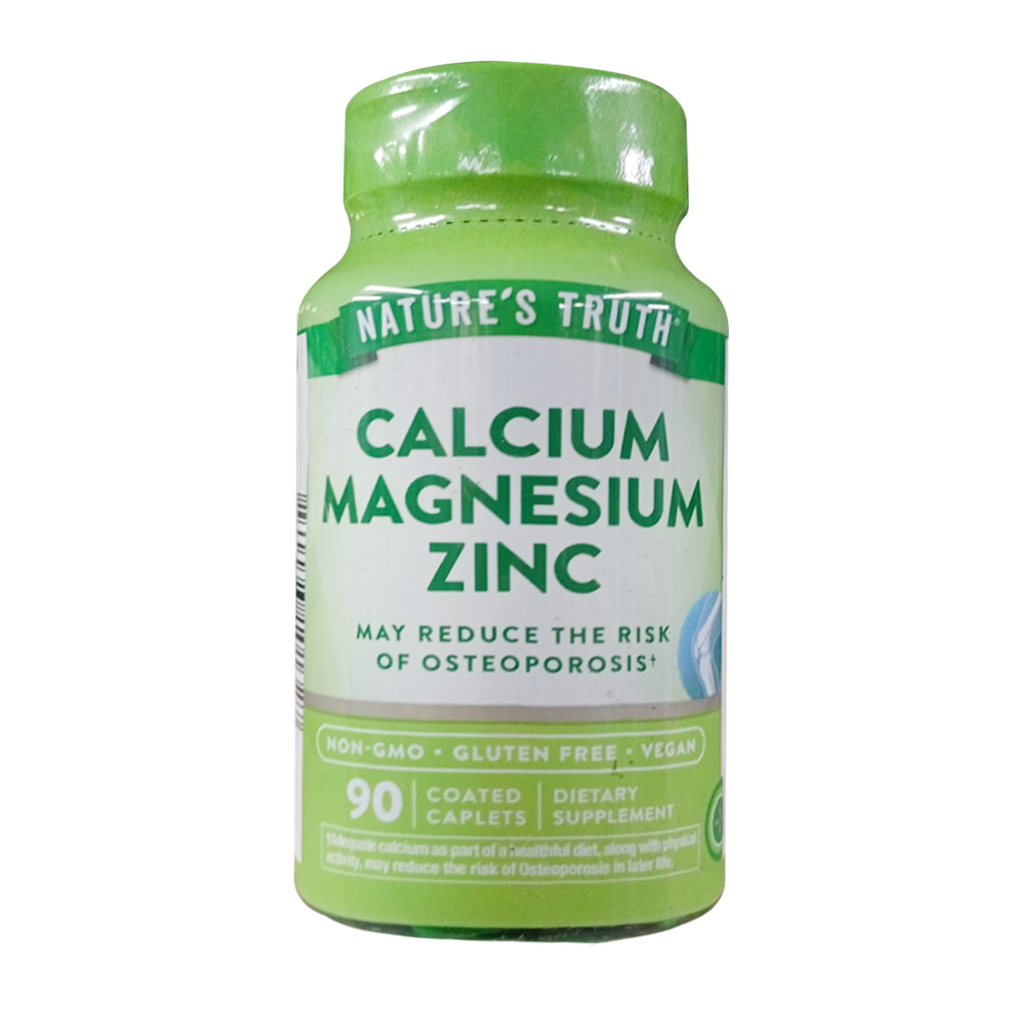 CALCIUM MAGNESIUM ZINC COMPRIMIDOS RECUBIERTOS X90 NATURES TRUTH
