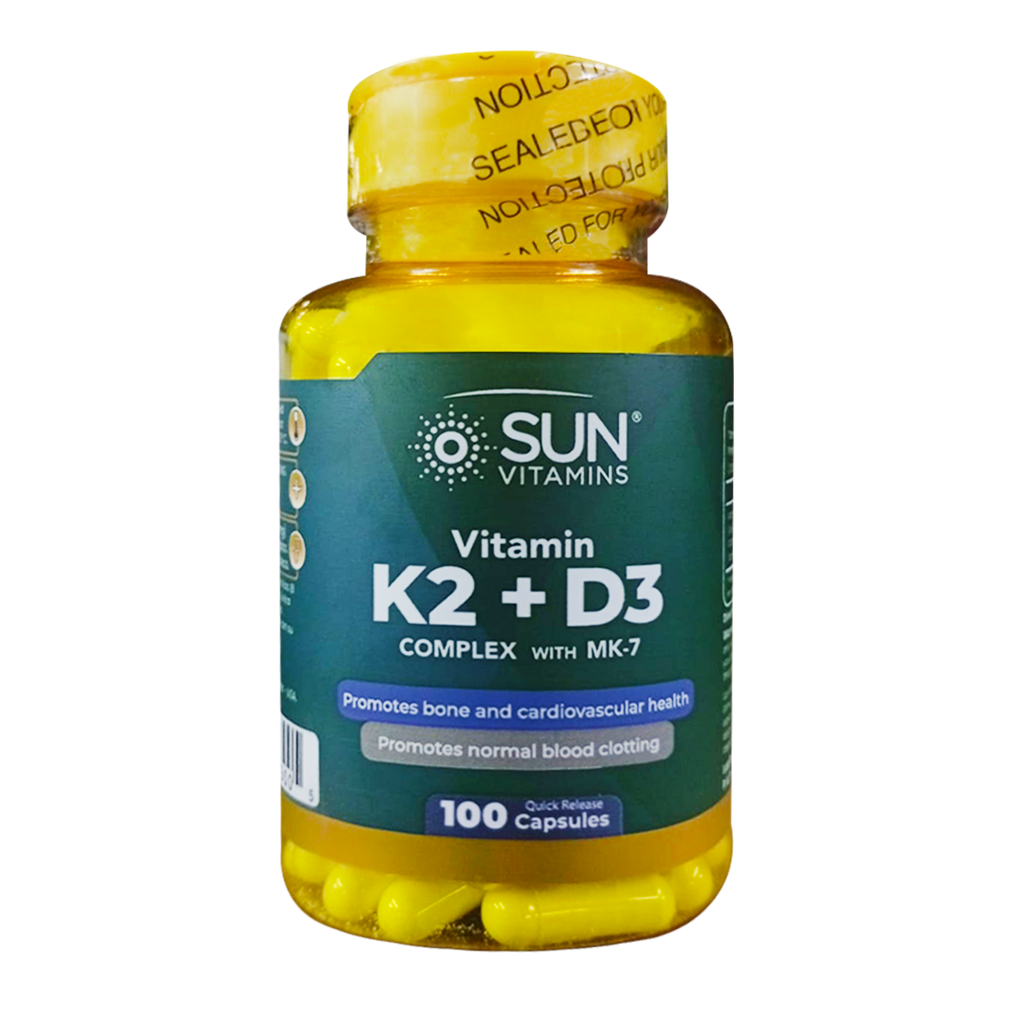 K2 + D3 COMPLEX WITH MK-7 CAPSULAS X100 SUN VITAMINS