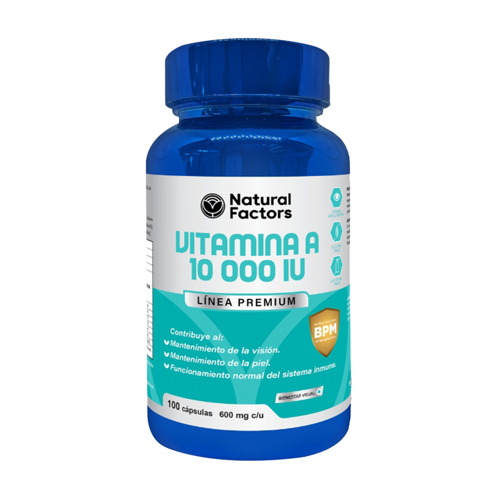 VITAMINA A 10000 IU CAPSULAS X100 NATURAL FACTORS