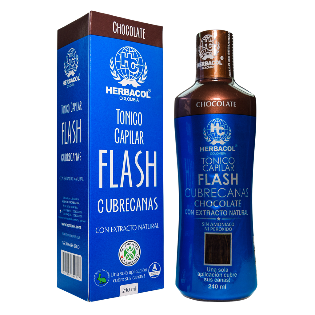FLASH CUBRECANAS CHOCOLATE TONICO 240ML HERBACOL