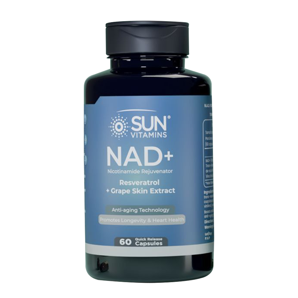 NAD + RESVERATROL + GRAPE SKIN EXTRACT CAPSULAS X60 SUN VITAMINS