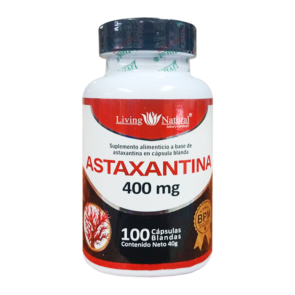 ASTAXANTINA 400MG CAPSULAS BLANDAS X100 LIVING NATURAL