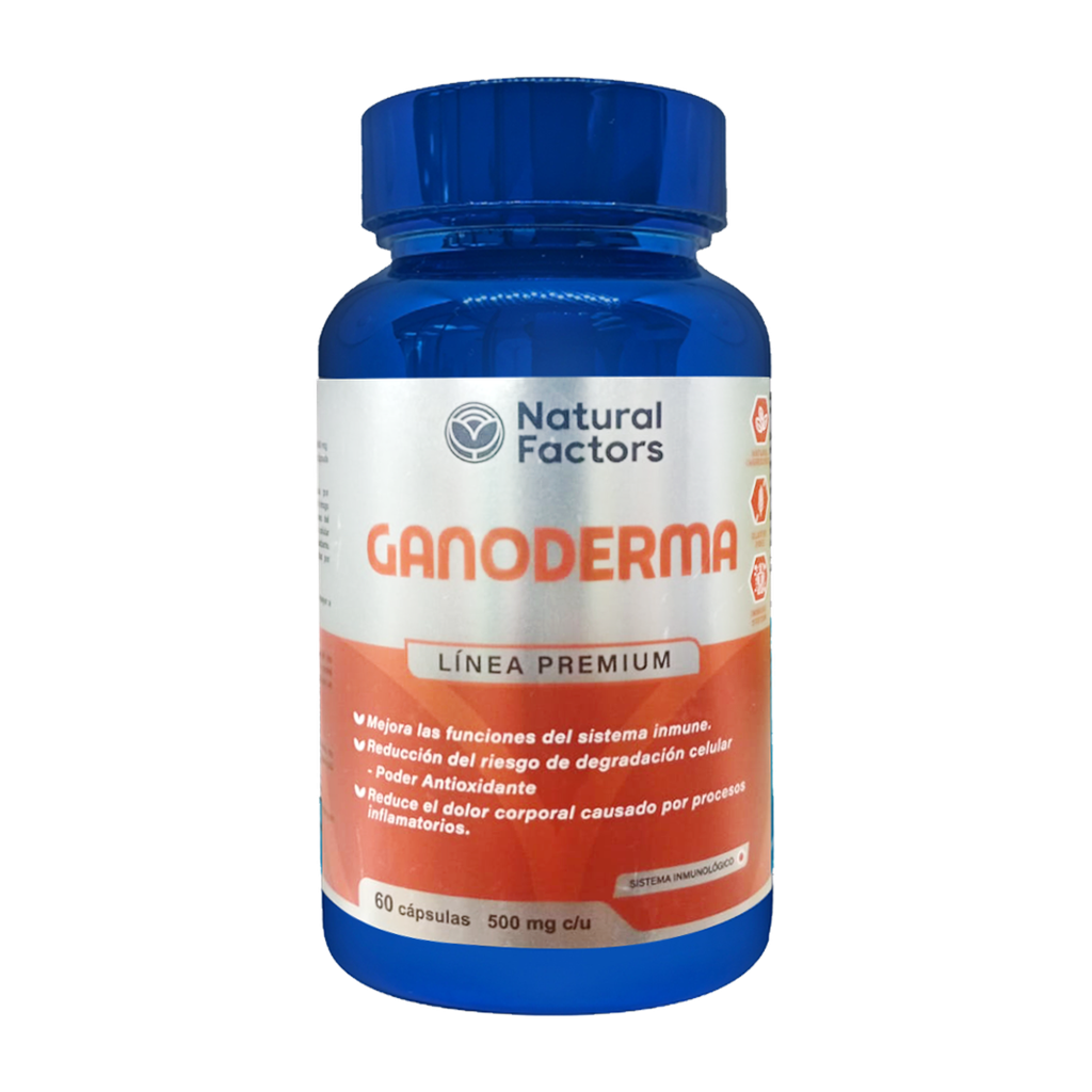 GANODERMA 500MG CAPSULAS X60 NATURAL FACTORS