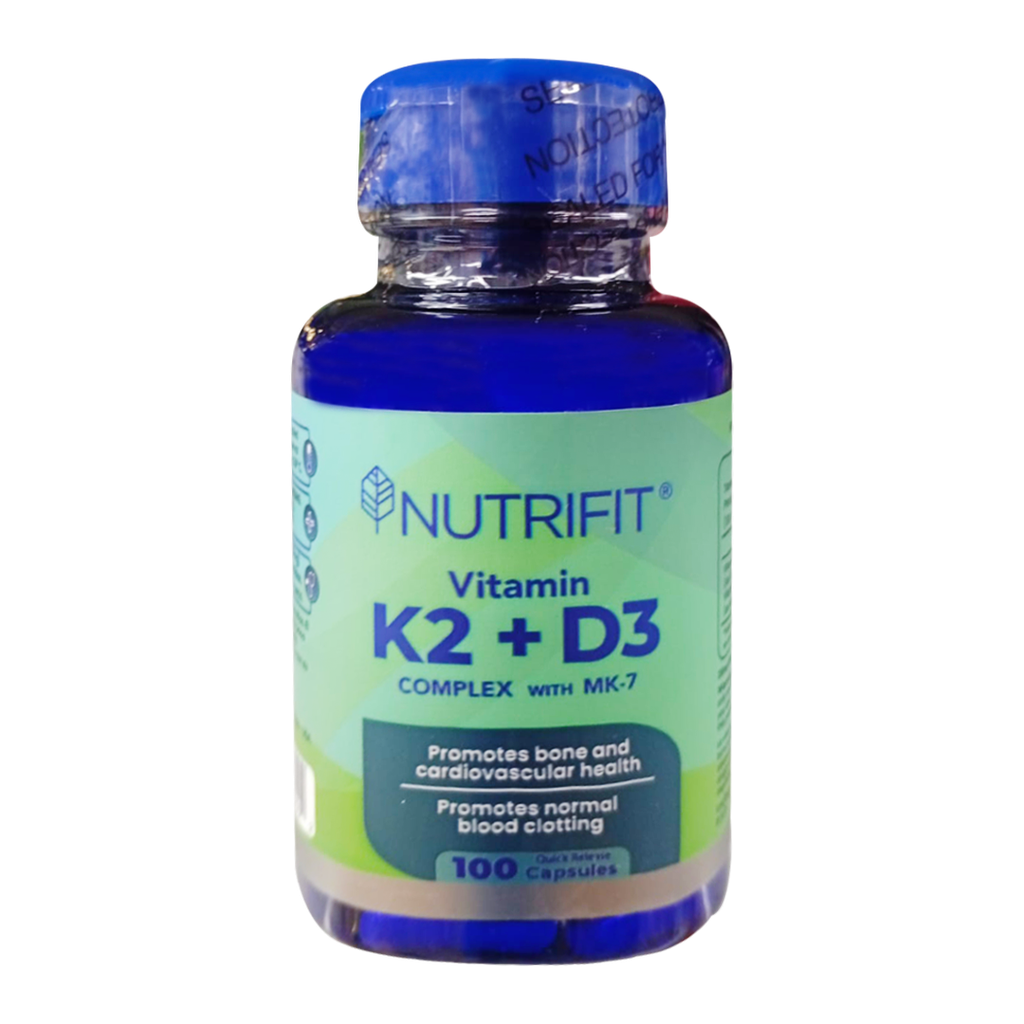K2 + D3 COMPLEX WITH MK-7 CAPSULAS X100 NUTRIFIT