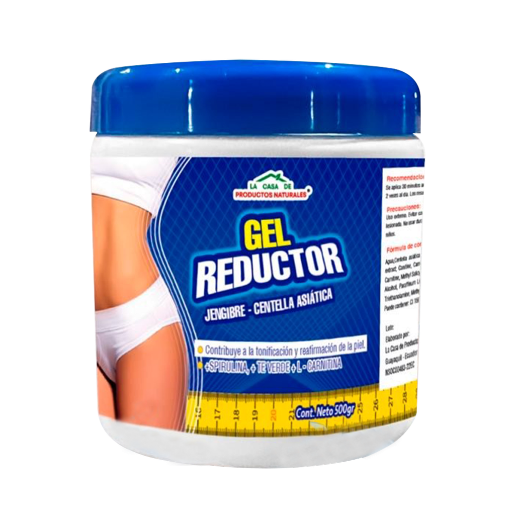 GEL REDUCTOR JENGIBRE - CENTELLA ASIÁTICA GEL 500GR LA CASA DE PRODUCTOS NATURALES