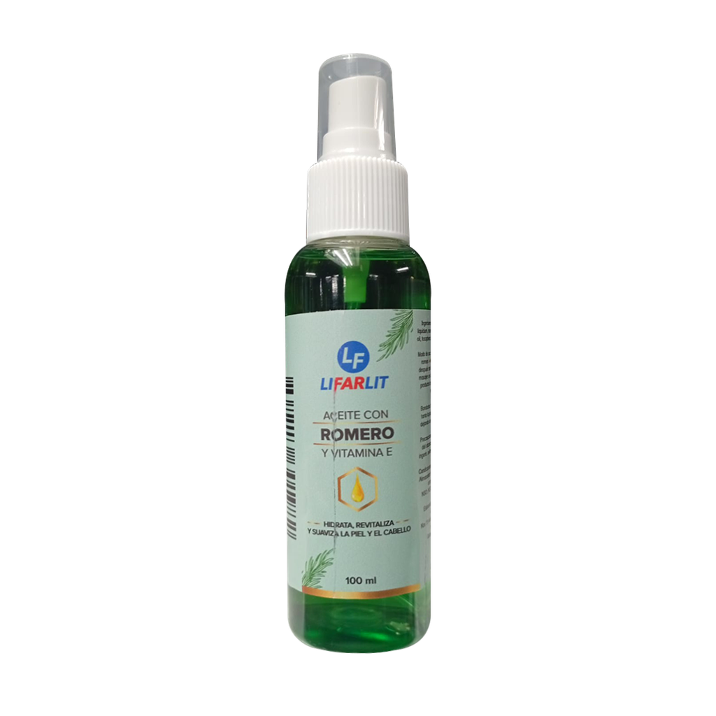ACEITE CON ROMERO Y VITAMINA E 100ML LIFARLIT