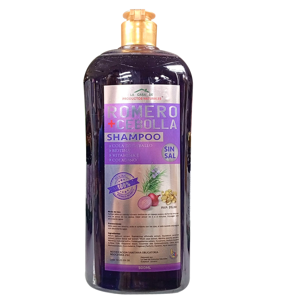 ROMERO+CEBOLLA SHAMPOO 500MLLA CASA DE LOS PRODUCTOS NATURALES