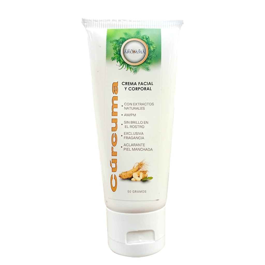 CURCUMA CREMA FACIAL Y CORPORAL 50G AROMMA