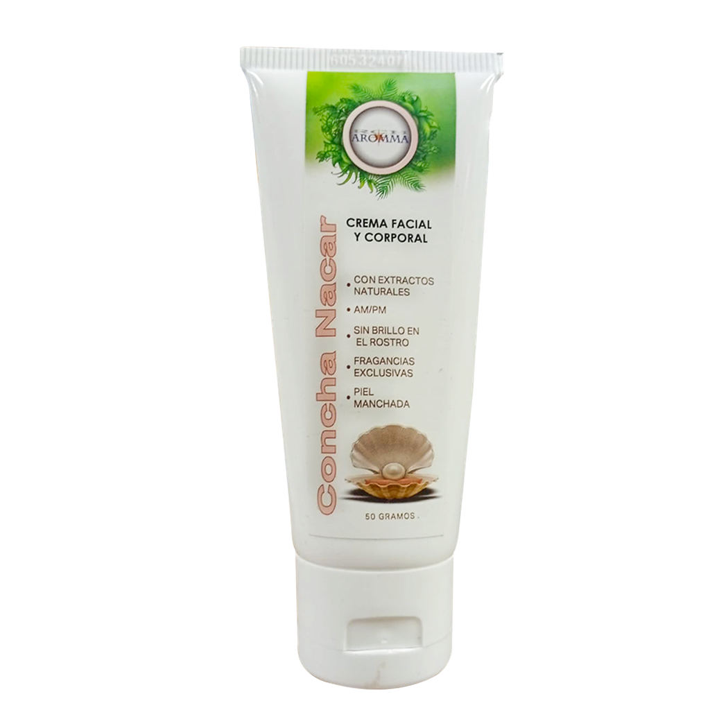 CONCHA DE NACAR CREMA FACIAL Y CORPORAL 50GR AROMMA