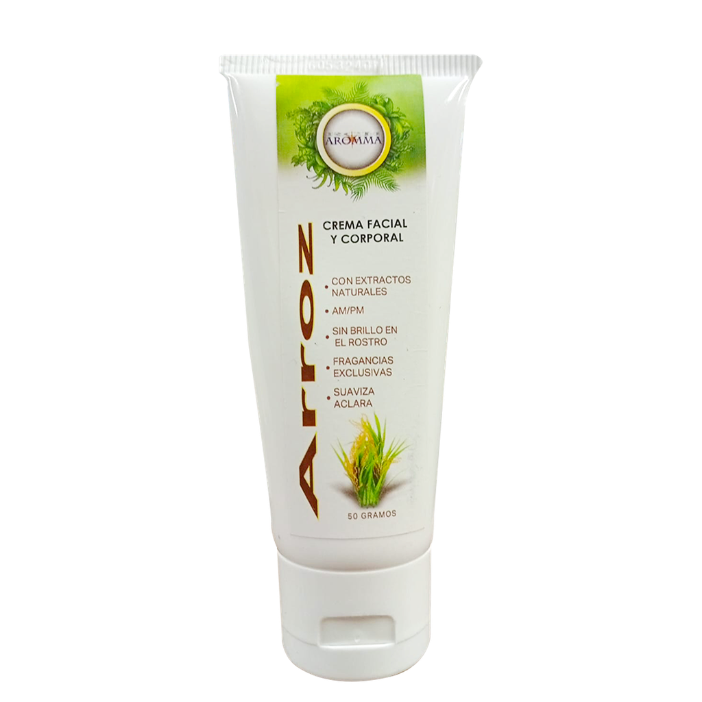 ARROZ CREMA FACIAL Y CORPORAL 50GR AROMMA