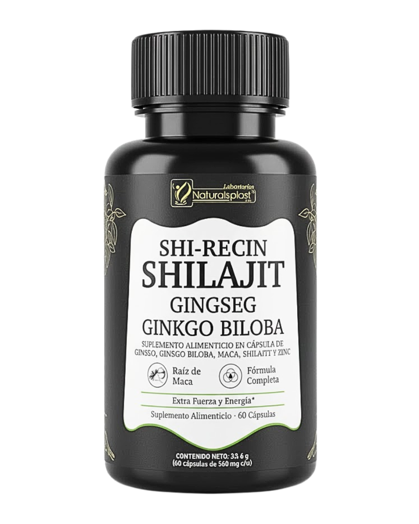 SHILAJIT GINGSEG GINKGO BILOBA CAPSULAS X60 NATURALSPLAST