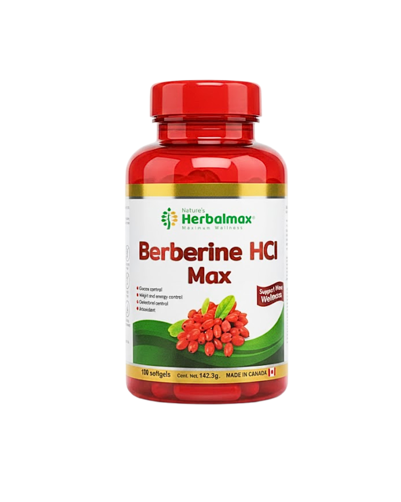 BERBERINE HCI MAX SOFTGELS X100 NATURES HERBALMAX