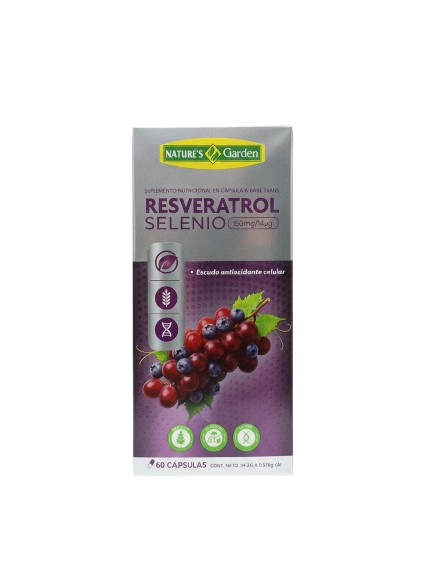 RESVERATROL SELENIO CAPSULAS X60 NATURES GARDEN