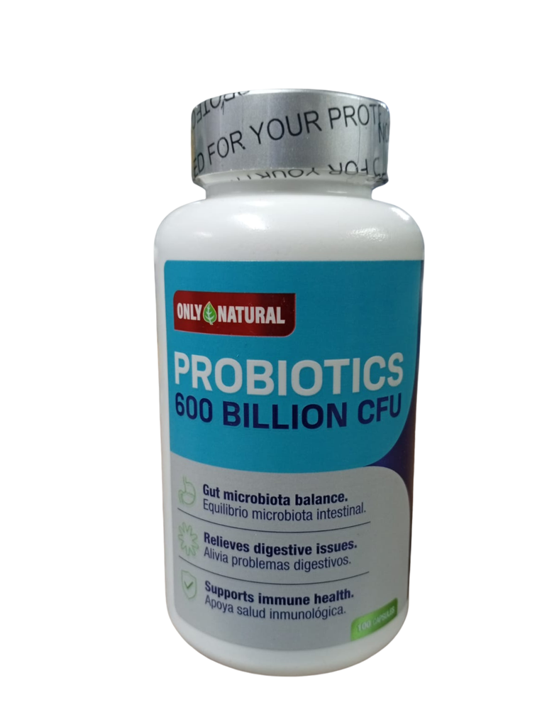 PROBIOTICS 600 BILLION CFU CAPSULAS X100 ONLY NATURAL