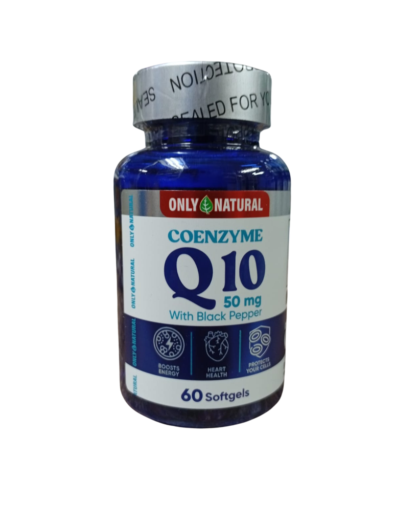 COENZYME Q10 50MG SOFTGELS X60 ONLY NATURAL