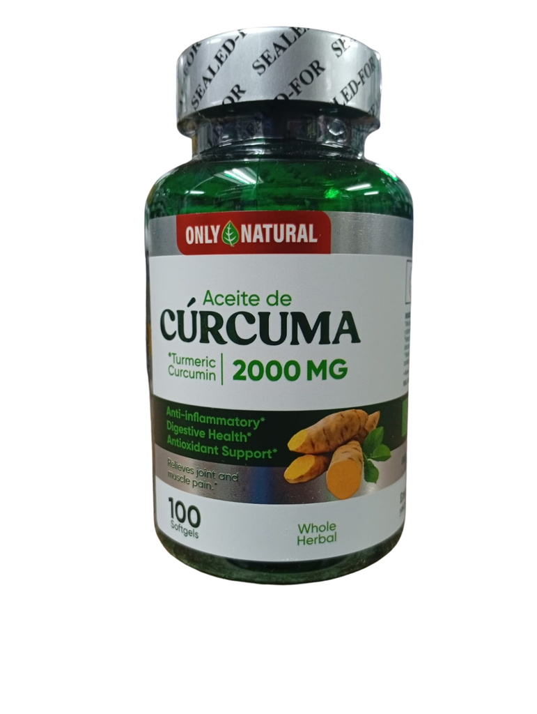 CÚRCUMA 2000MG SOFTGELS X100 ONLY NATURAL
