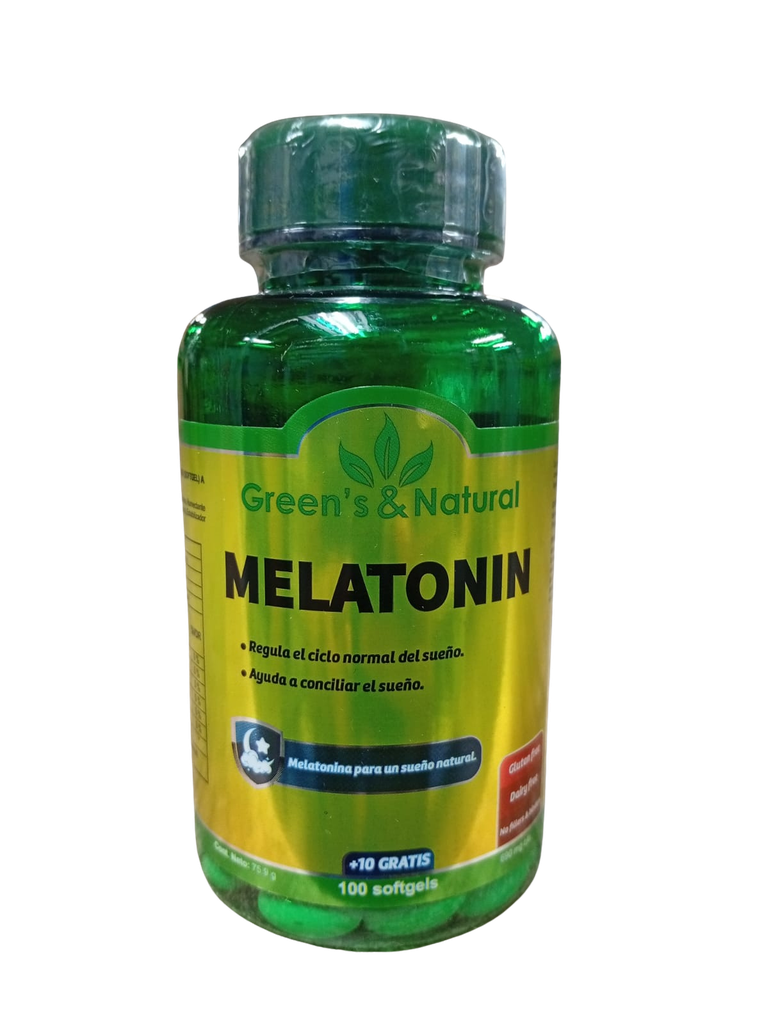 MELATONIN SOFTGELS X100+10 GREENS & NATURALS