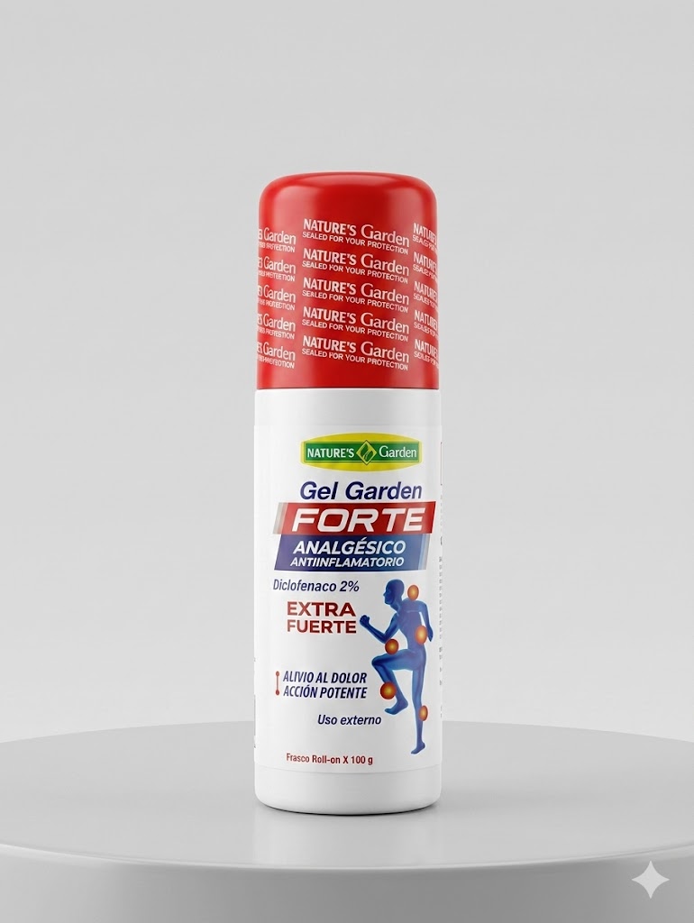 GEL GARDEN FORTE EXTRA FUERTE ROLL-ON X100G NATURES GARDEN