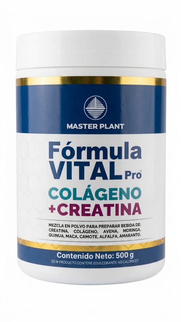 FÓRMULA VITAL PRO COLÁGENO+CREATININA POLVO 500G MASTER PLANT