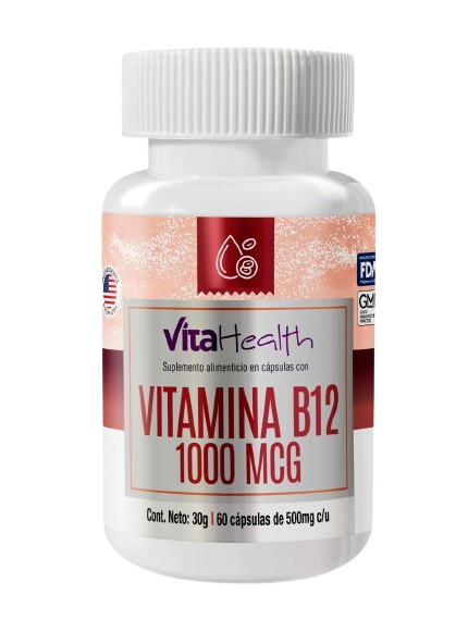 VITAMINA B12 1000MCG CÁPSULASX60 VITAHEALTH