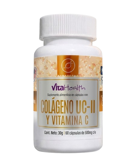 COLÁGENO UC-II Y VITAMINA C CÁPSULAS X60 VITAHEALTH
