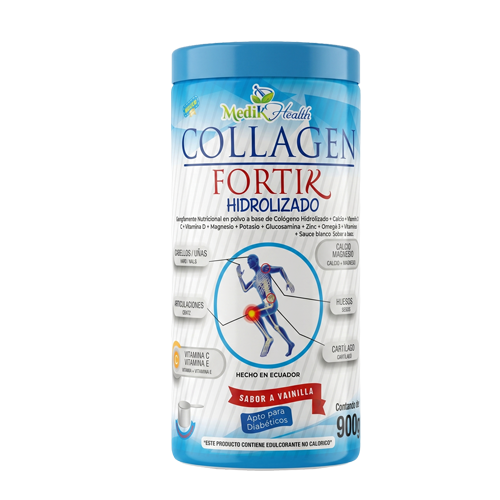 COLLAGEN FORTIK HIDROLIZADO POLVO 900GR MEDIKHEALTH