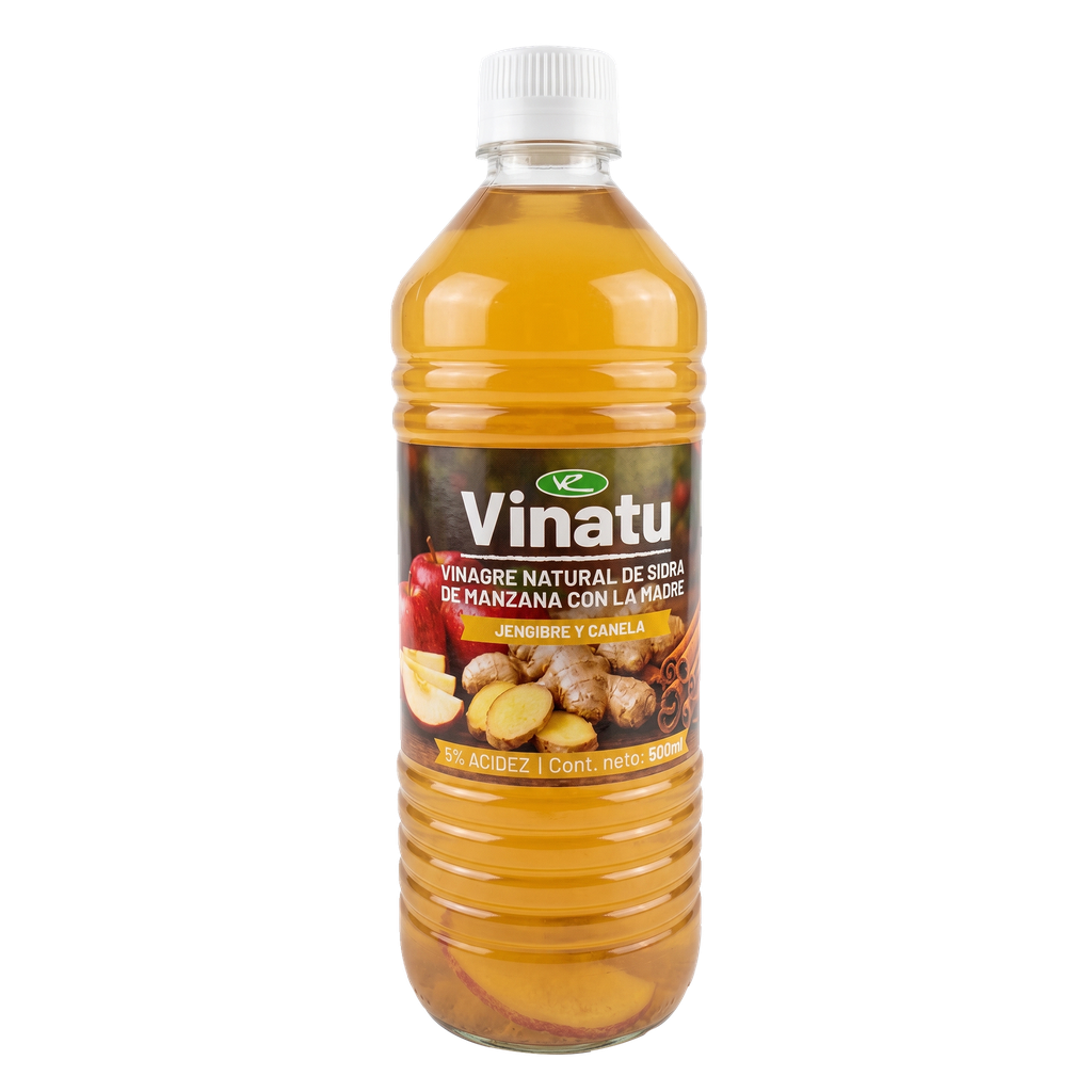 VINATU JENGIBRE Y CANELA LIQUIDO 500ML VR