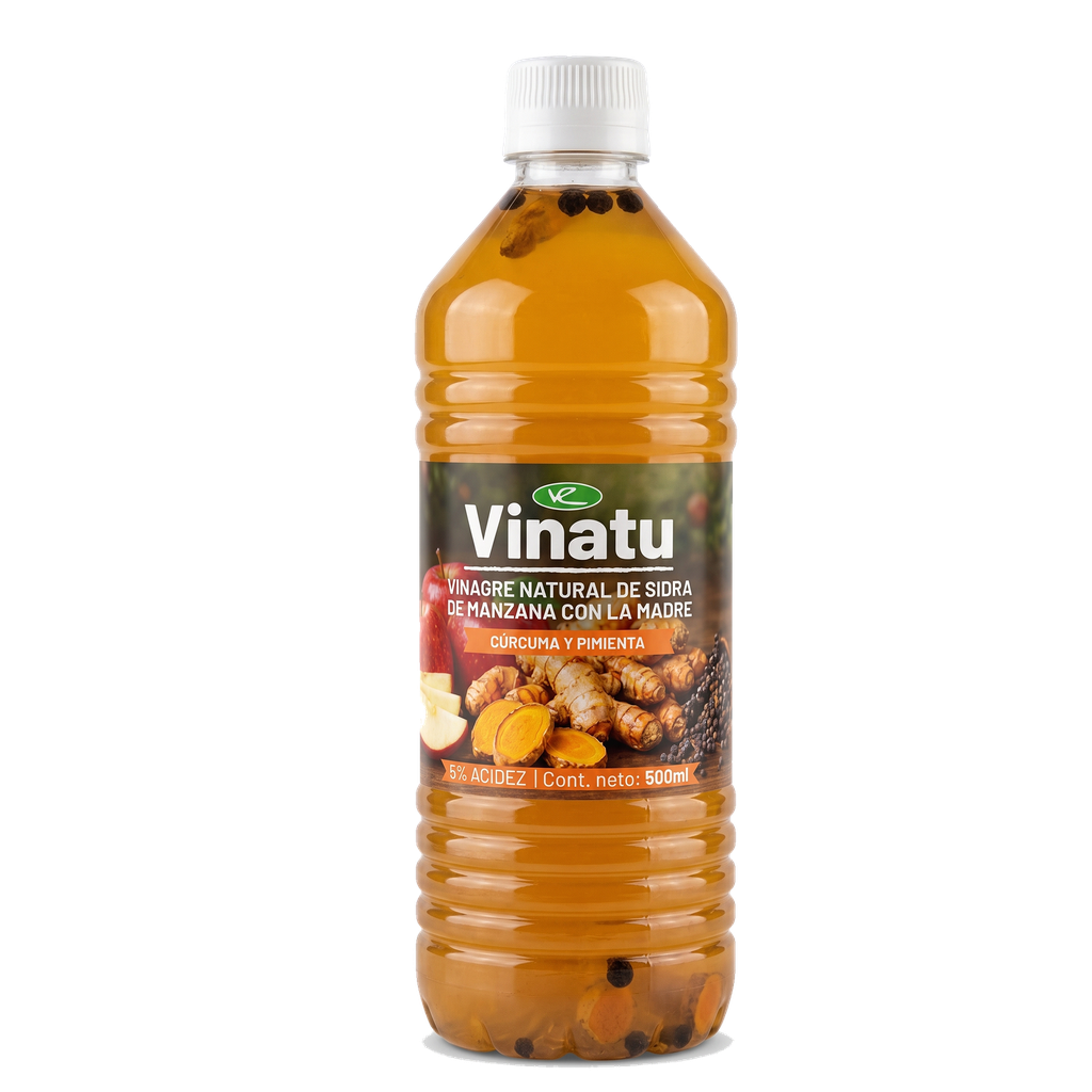 VINATU CURCUMA Y PIMIENTA LIQUIDO 500ML VR
