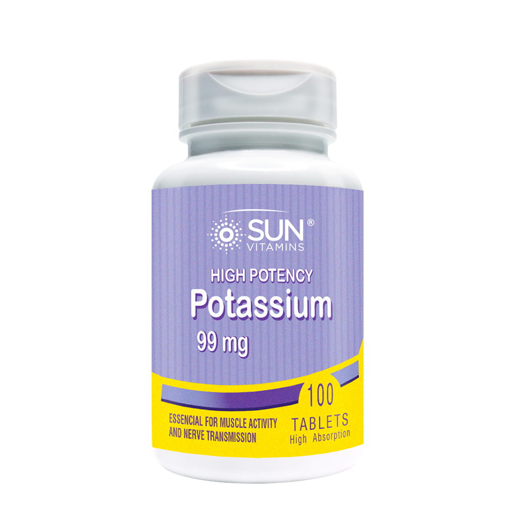 POTASSIUM 99MG TABLETAS X100 SUN VITAMINS