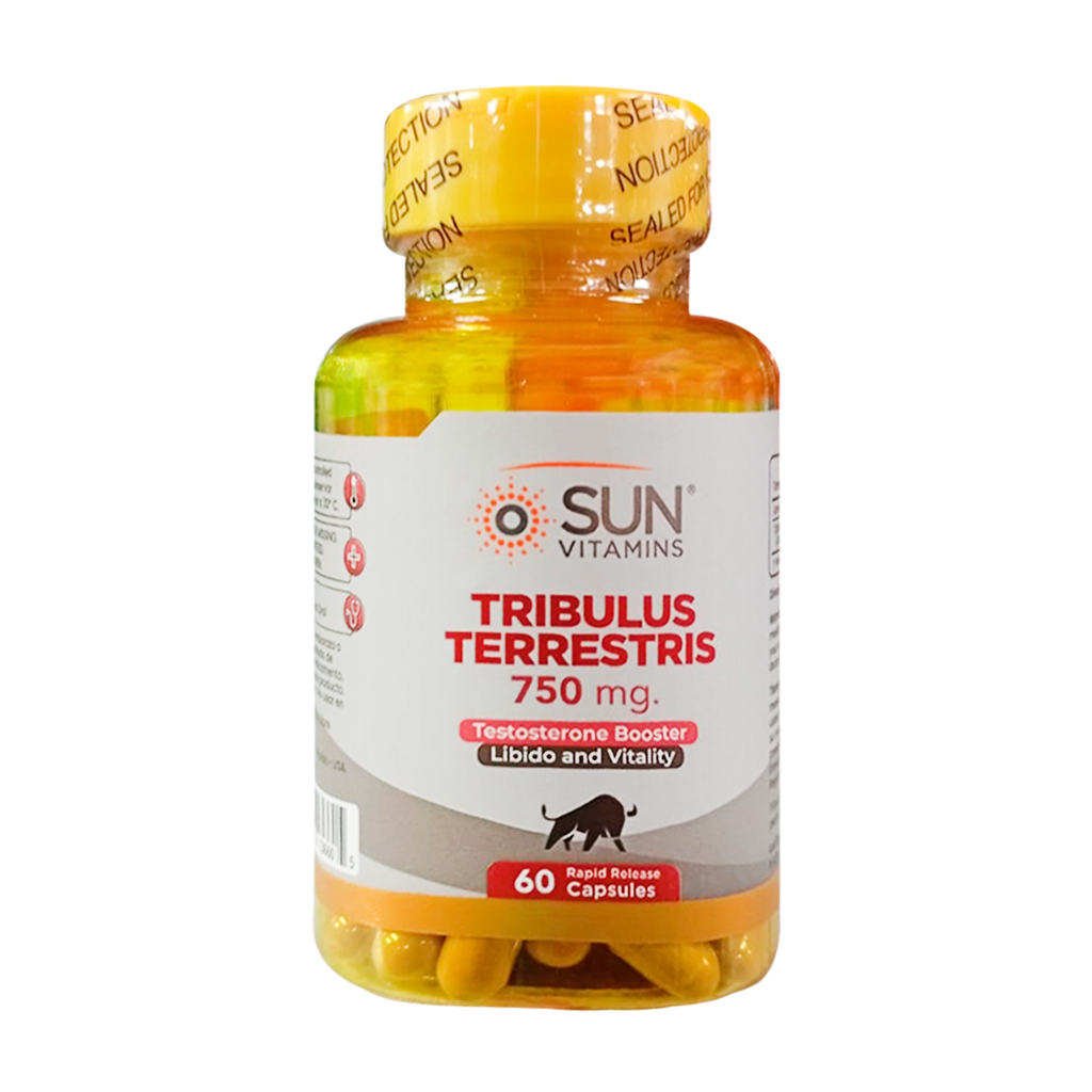 TRIBULUS TERRESTRIS 750MG CAPSULAS X60 SUN VITAMINS