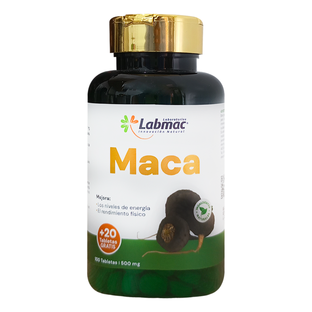 MACA 500 MG TABLETAS X100+20 LABMAC