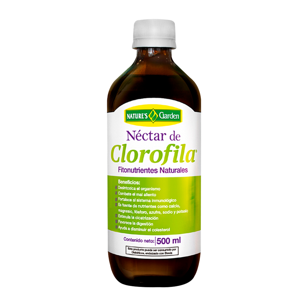 NECTAR DE CLOROFILA JARABE 500ML NATURES GARDEN